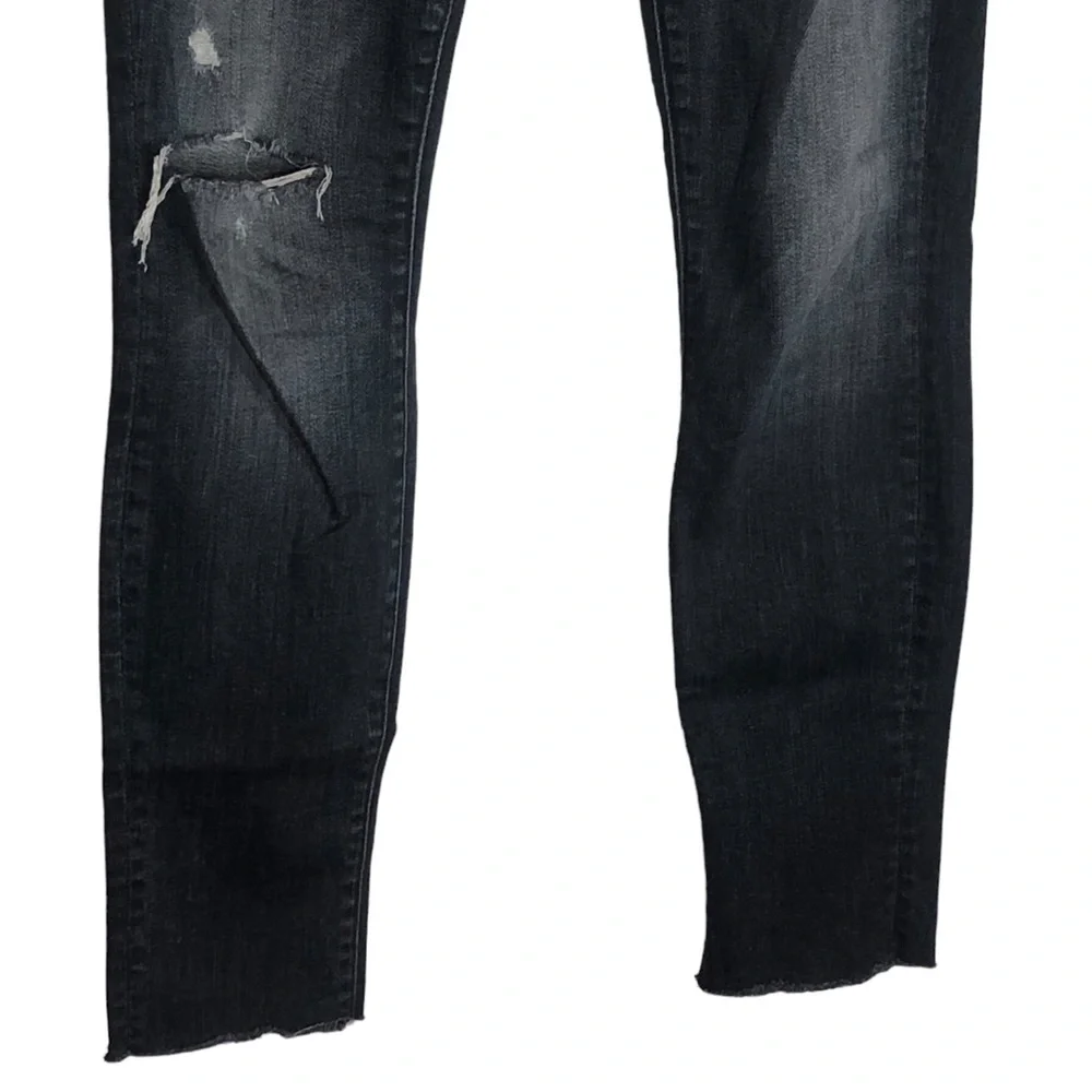 Mother Looker Ankle Fray,‎ Crash and Burn, Distressed, Size 25, Mid-Rise,…